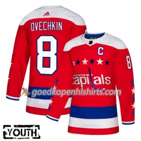 Washington Capitals Alexander Ovechkin 8 Adidas 2018-2019 Alternate Authentic Shirt - Kinderen